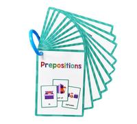 Kids Language Learning Cards 11x8cm Toddler Study Card Educational Vocabulary Flashcards for Kids Preschoolers Ages 3-8 Interactive English Learning Cards