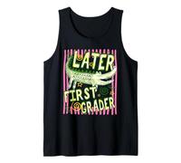 Kids Later 1st Grader Last Day School Cute Alligator Student Tank Top