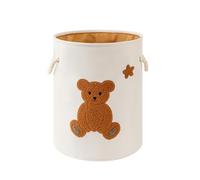 Kids Laundry Basket Nursery Hamper Baby Laundry Basket Stuffed Animal Toys Storage Baskets for Toddler Room Decor, Dirty Clothes Hampers with Drawstring Closure for Bedroom/Living Room/Nursery(Bear)