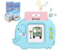 Kids Learning Flash Cards, Audible for Pocket Speech - 112 Sheets Sound Gift Voucher | Elephant Pocket Speech for Multiple Themes, Imperme Coating