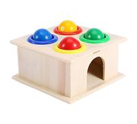 Kids Learning Toy Hammering Game Wooden Educational Toy for Improving Hand-Eye Coordination and Intellectual Growth for Children Over 3 Years in Multicolor