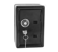 Kids Learning Toy Money Box Password Cash Coins Jewelry Saving Money Bank Safe Lockable Gift with 2 Keys for Home School Office Decoration(Black) daily decoration