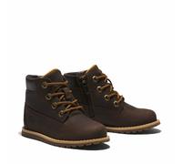 Kids Leather Ankle Boots Brown