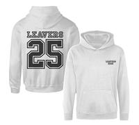 Kids Leavers Hoodie 2025 - School, College & University Graduation Leavers Jumper - Unisex Boys & Girls Sweatshirt Leavers Memories Gift (UK, Age, 9 Years, Regular, White)