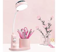 Kids LED Desk Lamp with Projector and Pen Holder Dimmable Night Light