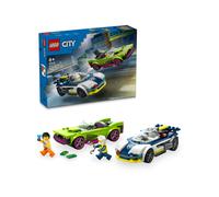 Kids LEGO® City Police Car and Muscle Car Chase Set 60415 (6+ Yrs)