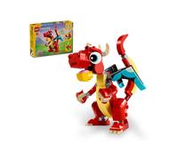 Kids LEGO® Creator Red Dragon 3in1 Animal Toy Set 31145 (6+ Yrs)