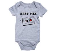 Kids Letter Print Onesie - Short Sleeve Romper for Infants, Lightweight, Breathable, Perfect for Play or Sleep, 6-9 Months, Yellow#M