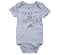 Kids Letter Print Onesie - Short Sleeve Romper for Infants, Lightweight, Breathable, Perfect for Play or Sleep, 6-9 Months, Yellow#M