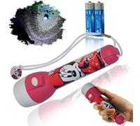 Kids Licencing Minnie Mouse LED Big Torch 16cm, Plastic Children Torch, Summer Party Games Accessories, Flash Light Travel Torch for Boys and Girls of Age 3+Year