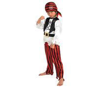 Kids Licensed RAGGY PIRATE BOY Caribbean Child Book Fancy Dress Costume Age 5-8