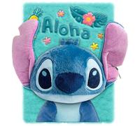 Kids Licensing - A5 Plush Notebook with Ruled Writing - Soft Stitch Children's Notebook for Girls and Boys, Ideal for Gift