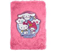Kids Licensing - A5 Plush Notebook with Rules for Writing - Soft Children's Notebook by Hello Kitty & Friends for Girls, Ideal for Gift