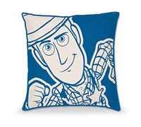 Kids Licensing | Children's Cushion - Toy Story Design - Buzz Lightyear Print, Woody - Disney Characters - Material: Polyester - Children's Cushions - Dimensions: 45 x 45 cm - Official Licensed