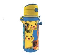 Kids Licensing Drinking Bottle Aluminium with Click Closure [600 ml], Pokémon