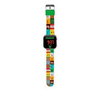 Kids Licensing - LED Digital Watch for Children with Characters Has Time, Date and Adjustable Strap Functions, Minecraft Led Watch, Minicraft Assorted