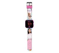 Kids Licensing - LED Digital Watch for Children with Characters Has Time, Date and Adjustable Strap Functions, Barbie, Barbie LED Watch