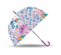 Kids Licensing - Transparent children's umbrella with drawings and children's characters, lightweight and easy to use