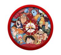 Kids Licensing Wall Clock, Red Once Piece, Grande