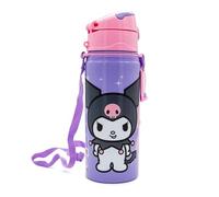 Kids Licensing - Water Bottle for Boys and Girls - Aluminium Water Bottle with Handle and Click Closure, BPA and Toxin Free, 600 ml, Children's Designs
