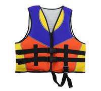 Kids Life Jacket Swim Vest with Adjustable Strap and Zipper, Floatation Device for Toddlers, Soft Neoprene Learn to Swim Gear for Pool Beach Water Sports, Ages 2-10 Years(Orange,S(2-4Years))