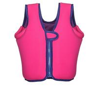 Kids Life Jacket Swim Vest with Adjustable Strap, Soft Neoprene Buoyancy Aid for Toddlers, Learn to Swim Floatation Device for Pool Beach Water Park, Ages 1-10 Years(Pink,S(1-2Years))