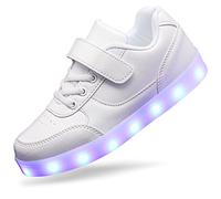 Kids Light up Shoes LED Sneakers USB Charging Flashing Trainers for Boys Girls Led Shoes White32