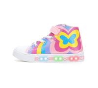 Kids Light-Up Trainers, Girls Shoes Size 6, Kaleidoscope Butterfly