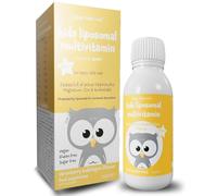 Kids Liposomal MultiVitamin - Strawberry Bubblegum Flavour - Happy Little Owls - Powered by lipolife. Comprehensive multivitamin and Mineral Liquid Supplement for Ages 1+. 30 Servings.