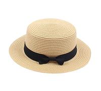 Kids Little Girls Straw Sun Hat Summer Beach Cap Foldable Visor Floppy Infant Hats Wide Brim with Bowknot Cap Drawstring Hat Sun Hats Male Sun Hats Cap Girls Sun Hat
