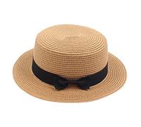 Kids Little Girls Straw Sun Hat Summer Beach Cap Foldable Visor Floppy Infant Hats Wide Brim with Bowknot Cap Lampshade Hat Floppy Sun Hats Blue Men's Hats & Caps Womans Cat Straw Hat