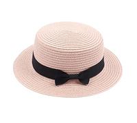 Kids Little Girls Straw Sun Hat Summer Beach Cap Foldable Visor Floppy Infant Hats Wide Brim with Bowknot Cap Lampshade Hat Floppy Sun Hats Blue Men's Hats & Caps Womans Cat Straw Hat