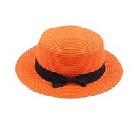 Kids Little Girls Straw Sun Hat Summer Beach Cap Foldable Visor Floppy Infant Hats Wide Brim with Bowknot Cap Lampshade Hat Floppy Sun Hats Blue Men's Hats & Caps Womans Cat Straw Hat