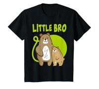 Kids Little Little Bro Brother Bear Siblings Children T-Shirt