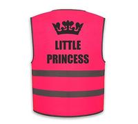 Kids Little Princess Hi Vis Vest, Add child's name to the front, Personalised waistcoat with 3 colour options