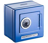 Kids Lockable Blue Metal Combination Money Bank Safe 13 x 13cm