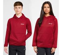 Berghaus Kids’ Logo Hoody with Kangaroo Style Pocket, Soft, Stretchy & Sporty Midlayer, Hoodie for Boys & Girls (UK, Age, 11 Years, 12 Years, Regular, Red)