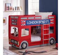 Kids London Bus - Single Bunk Bed - 3ft - Happy Beds