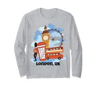 Kids London England UK Souvenir Kings Guards Boy Girls Long Sleeve T-Shirt
