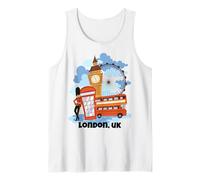 Kids London England UK Souvenir Kings Guards Boy Girls Tank Top