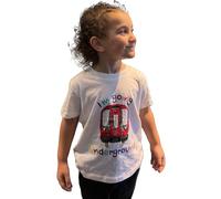 Kids London Underground T-Shirt Official Licensed Tube Train Graphic Tee for Boys & Girls | Soft 100% Cotton White Unisex Toddler & Youth Travel Souvenir Top