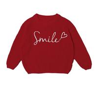Kids Long Sleeve Cardigan Ribbed Knit Shrugs One Button Bolero Cardigans Cozy Fleece Sweaters Wedding Party Knitwears Embroidery Design Pullovers for Special Occasions Red