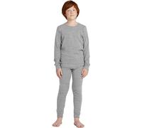 Kids Long Sleeve| Short Sleeve| Crew Neck Base Layer Compression Underwear-Boys Sports Baselayer Tights Leggings Thermal Set Black 4-11 Years(Grey Long Sleeve Shirt-6-7 Years)