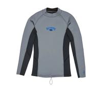Kids' long-sleeve surf t-shirt Billabong 1 Absolute Natural Gris 8 years