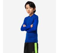 Kids Long-sleeved Seamless Thermal Football Base Layer Top Keepdry - Blue