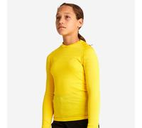 Kids Long-sleeved Seamless Thermal Football Base Layer Top Keepdry - Yellow