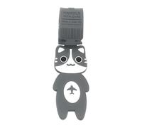Kids Luggage Tag, Boys Luggages Tag, Identifier Strap, Signable Back Cat Design Marker for Travel, Hiking, Gym, Cruise, Business, Flight, Beach, School, Sports, Camping, 9.65 X 1.61 Inches