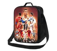 Kids Lunch Bag Cristiano Ronaldo Becomes The First Person To Reach 500 Million Followers Gifts Idea Insulated Tote Box for Girls Boys Back to School