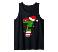 Kids Maching Six Seven Christmas Pajamas 67 Meme Xmas PJs Tank Top