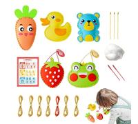 Kids Magic World DIY Personalised Puppy - Frist Sewing Arts & Crafts, Educational DIY Doll Sewing Toys Handcraft for Boys Girls Over - Doll Sewings Toys Beginners Sewingg Kit DIYs Handcraft